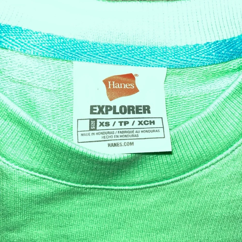 Hanes Crewneck Sweatshirt - Mint Green - Picture 2 of 5